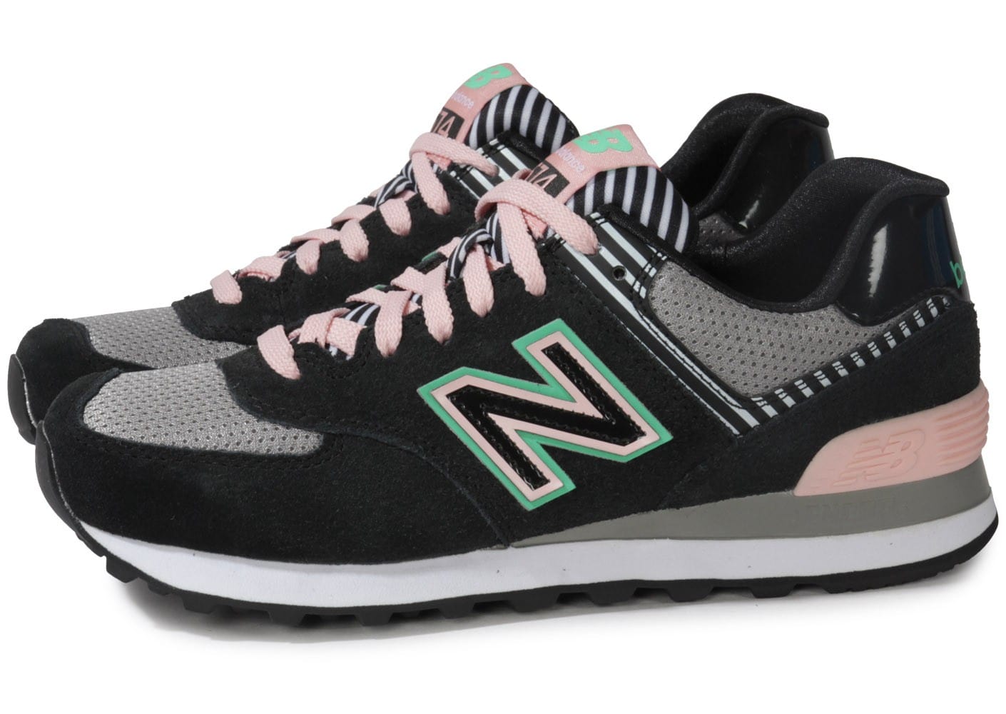 new balance noir et rose 574